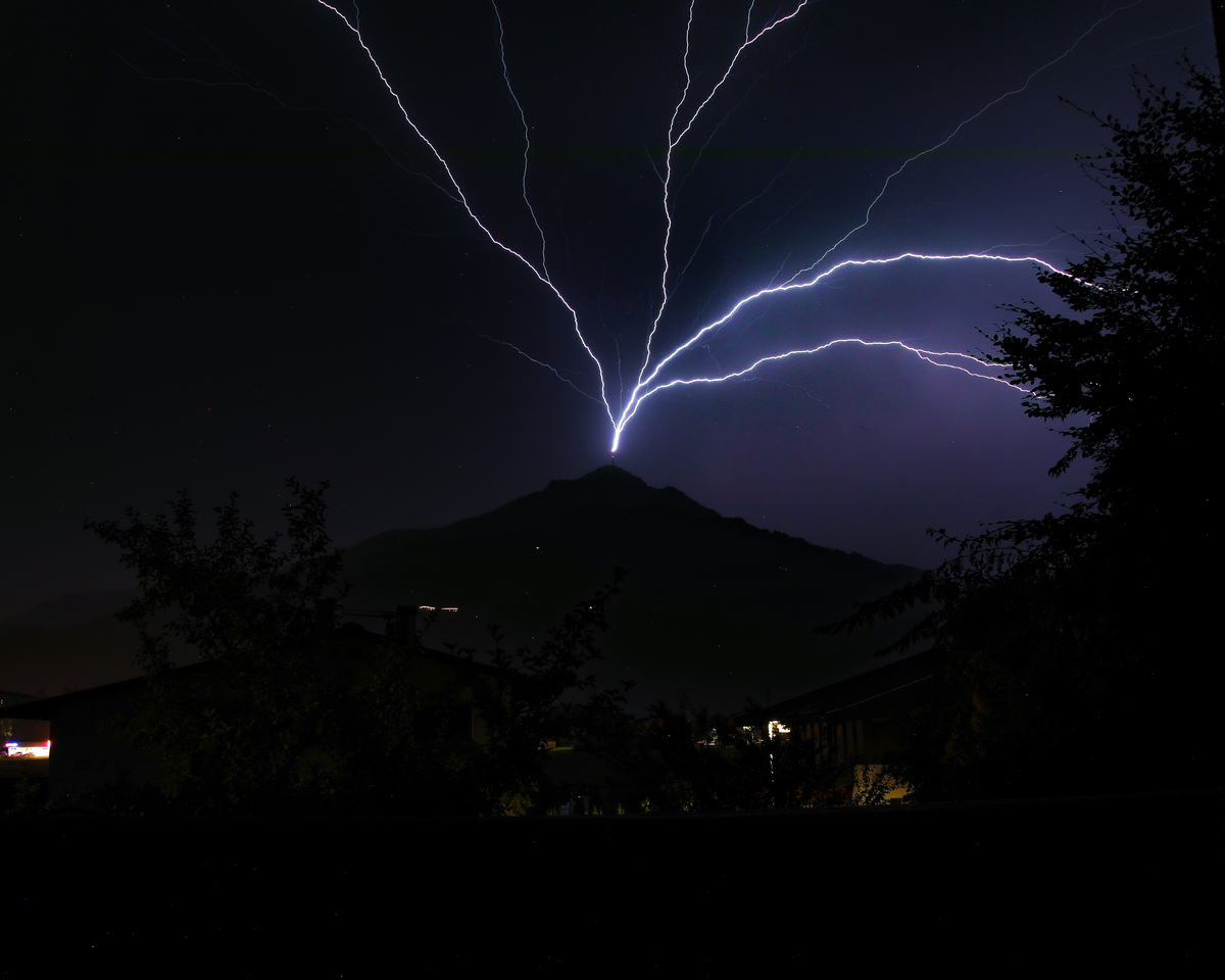 Lightning strike @Kitzbühler Horn, Austria